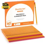 60 Pack Pencils, #2 Hb, Pre-sharpened With Top Erasers, Premium Woodcase. Fixed Price $14.62.