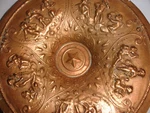 Antique Bronze Or Copper Round Neoclassical Cherubs Angels High Relief Plaque. Fixed Price $199.90.