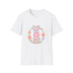 Pastel Brush Stroke Easter Bunny T-shirt Cute Floral Spring Tee. Fixed Price $16.47.