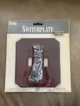 Vtg 1998 Golf Bag Country Club Double Light Switchplate Figi Wood Man Cave Nos. Fixed Price $15.62.