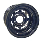 Red Hawk TIR412 Wheel Steel, Black 8 Window, 10X7 34 Offset Golf Carts. Fixed Price $93.14.