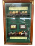 Framed Golf Art Shadow Box Display Development Balls Irons Woods Replica History. Fixed Price $115.00.