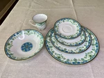 Noritake Persia 2403 Plates Bowl Tea Cup 6-PIECE China Set Rare. Fixed Price $89.50.