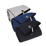 3 Pack Large Golf Towels, 16" X 24" Tri-fold Portable Microfiber Fabric Waffl.... Fixed Price $17.70.