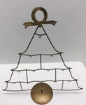 Joan Rivers Gold Tree Stand Frame For Hanging Ornaments With Wreath Detail. Fixed Price $38.48.