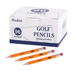 Madisi Golf Pencils With Eraser 96 Count Hb Mini Graphite Drafting. Fixed Price $18.37.