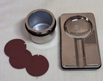 Vintage 1998 Upmann 1844 Silver Cigar Ashtray With Match Holder & Striker. Fixed Price $75.00.