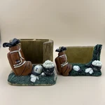 Golf Desk Organizer Pen Holder And Card With Bag, Balls & Hat. Fixed Price $12.48.