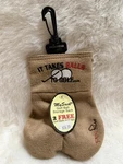 My Sack Portable Suede Golf Beige Novelty Holder With 2 Balls. Fixed Price $15.76.
