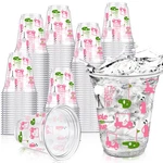 Qinyoung 100 Pcs Masters Golf Ball Party Supplies Bulk Clear Plastic Cups 12OZ. Fixed Price $57.07.
