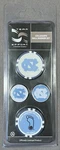 New Wincraft Collegiate Set Of 4 Unc North Carolina Tarheels Golf Ball Markers. Fixed Price $12.95.