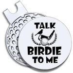 Geygie Talk Birdie To Me Golf Ball Marker With Magnetic 1.2X1 Inch, SILVER042. Fixed Price $23.99.