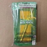 Lot Ticonderoga Soft Black Lead Pencils No. Yellow 30 (33892). Fixed Price $11.29.