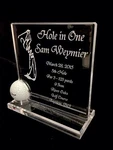 Executive Style Hole In One Golf Ball Trophy - Plaque Crystal Clear 2019. Fixed Price $49.99.