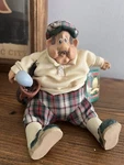 Russ The Country Folks Stew Mulligan Golfer Shelf Sitter Figurine W/ Tag. Fixed Price $12.00.