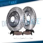 Rear Drilled Brake Rotors And Pads Kit For Volvo S60 XC90 XC60 S90 V60 V90. Fixed Price $95.44.