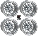 Gtw Medusa 10" Golf Cart Wheels/rims Machined/silver E-z-go & Club. Fixed Price $350.64.