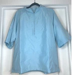 Ping Collection Mens Light Blue Quarter Zip Short Sleeve Windbreaker Jacket. Fixed Price $16.42.