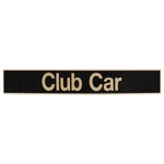 Drive Up Name Plate For Club Ds Emblem Black Gold Golf CART-18" X 2.24". Fixed Price $27.11.