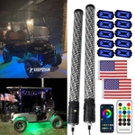 2FT Fat Rgb Led Whip LIGHT+10 Pods Rock For Club Ezgo Yamaha Golf Cart. Fixed Price $129.05.