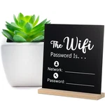 2 Pack Outus Wooden Wifi Pattern Sign Chalkboard Style Password,. Fixed Price $11.02.
