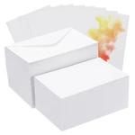 Patikil 50 Sets Pure Cotton Watercolor 140LB/300 Gsm Postcards White. Fixed Price $23.23.