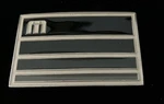 Travis Mathew Golf Logo Flag Belt Buckle. Fixed Price $19.99.