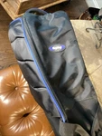 Bag Boy Golf T-700 Wheeled Travel Cover Case Black W/ Blue Trim Very Clean. Fixed Price $49.00.