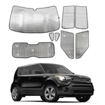 Windshield Sunshade Kit For Kia Soul 2009-2013 Accessories Front Rear Window .... Fixed Price $119.74.
