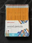 New Sealed 36 Office Depot #2 Wood Pencils --- Pack. Fixed Price $15.40.