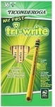 Ticonderoga My First Tri-write Pencils Without Erasers, 2 Soft, Pack 36. Fixed Price $23.22.