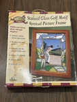 Brand New 4X6 Picture Frame Stained Glass Golf Theme By Clubhouse Collection. Fixed Price $19.99.