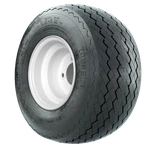 Gtw White Steel Golf Cart Wheel On 18" Topspin Plus Sawtooth Street Tire. Fixed Price $52.99.