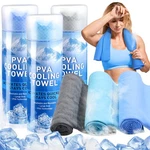 3 Pcs Blue Light Gray Pva Reusable Instant Cooling Neck Towel Breathable. Fixed Price $34.39.