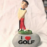 Heart Golf Crown Point Collectibles 6" Weighted Figurine Paperweight Gift New. Fixed Price $17.95.