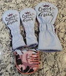 Ogio Queen Of Green Midnight Jungle Driver Hybrid X2 Mallet Headcover Set. Fixed Price $114.99.