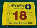 Signed 2012 Open At Royal Lytham & St Anne's Golf Flag (mcilroy) + Dealer Coa. Fixed Price $807.23.