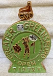 Vintage Ezra Brooks 1972 Greater Greensboro Open Liquor Decanter Bottle. Fixed Price $68.00.