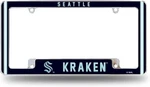Seattle Kraken Metal License Plate Frame Chrome Tag Cover Alternate Design.... Fixed Price $22.11.