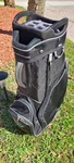 Golf Cart Sun Mountain 15 Div Black Shoulder Strap Cooler Pocket All Zip Work Pe. Fixed Price $59.00.