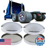 4 Pcs Chrome Inch Hub Caps Dome Metal 8" Semi Truck Covers Axle Rear W. Fixed Price $68.49.