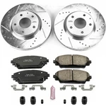 Powerstop Z23 Daily Driver Carbon-fiber Ceramic Brake Pad And Drilled & Slotted. Fixed Price $217.67.