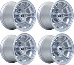 Gtw Spyder 10 Inch Machined/silver Aluminum Golf Cart Wheel 3:4 Offset. Fixed Price $329.95.