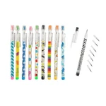 Fun Express 6" Bulk 50 Pc. Colorful Designs Stacking Point Pencil Assortment. Fixed Price $18.54.