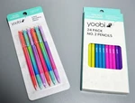 Yoobi 6 Pack Mechanical Pencils And 24 NO2 Pre Sharpened Multicolor. Fixed Price $11.24.
