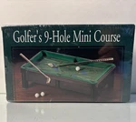 Mini Golf Pool Table Game Desktop Putting W/ 3 Balls & 2 Clubs Box. Fixed Price $10.39.