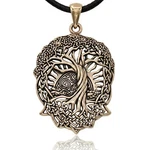 Bronze Celtic World Tree Of Life Pendant With Rising Sun Knotwork Necklace. Fixed Price $24.99.
