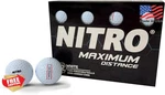 Nitro Maximum Distance White Golf Balls 12-PACK Tournament Construction. Fixed Price $17.99.