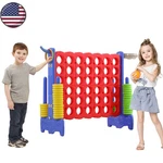 Giant Connect 4 Jumbo Game Play Set Family Outdoor W/ball Frame & Elephant Trunk. Fixed Price $74.89.