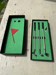 Mini Desktop Golf Set With Putting Green Three Balls Putter Driver. Fixed Price $24.99.
